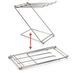 Stainless Steel Dish Rag Holder with 4 Arms