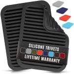 Zulay 2-Pack Silicone Trivets for Hot Pots