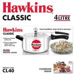 Hawkins 4L Classic Pressure Cooker - Silver