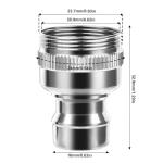 Portable Dishwasher Faucet Adapter and Snap Connector