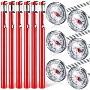 Xuhal 6-Piece Stainless Steel Kitchen Thermometer Set