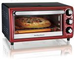 Hamilton Beach Red 4-Slice Toaster Oven