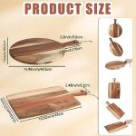 Hsei Acacia Wood Cutting Board Set with Handle