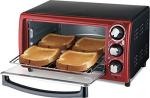 Hamilton Beach Red 4-Slice Toaster Oven