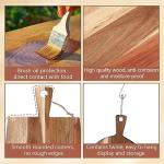 Hsei Acacia Wood Cutting Board Set with Handle