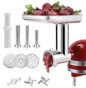 Stainless Steel Food Grinder Attachment for KitchenAid