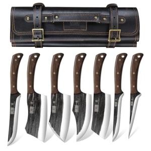HOSHANHO Hand Forged Butcher Knife Set