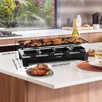 Techwood Electric Raclette Grill for Indoor BBQ Fun