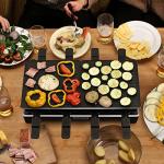 Techwood Electric Raclette Grill for Indoor BBQ Fun