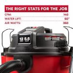 Vacmaster 12-Gallon Heavy-Duty Wet/Dry Vacuum