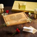 Custom Heart Song Lyrics Cutting Board for Couples