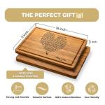 Custom Heart Song Lyrics Cutting Board for Couples