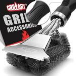 GRILLART Heavy-Duty BBQ Grill Brush and Scraper