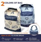 2-Pack Reusable Zipper Bread Bags for Freshness