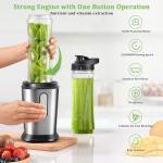 Powerful Electric Blender with Two 20oz Bottles