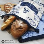 2-Pack Reusable Zipper Bread Bags for Freshness