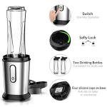 Powerful Electric Blender with Two 20oz Bottles