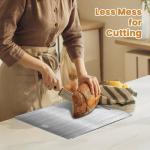 Stainless Steel Titanium Cutting Board - Double-Sided
