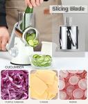 Ourokhome Hand Crank Rotary Cheese Grater Slicer