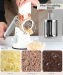 Ourokhome Hand Crank Rotary Cheese Grater Slicer