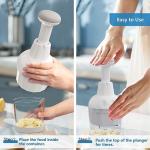 Handheld Vegetable Chopper with Stainless Steel Blade