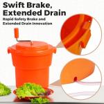 Large Salad Spinner - 5 Gallon Manual Vegetable Washer
