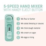Elite Gourmet 5-Speed Electric Hand Mixer - Mint Blue