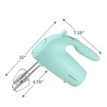 Elite Gourmet 5-Speed Electric Hand Mixer - Mint Blue