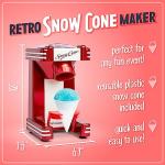 Nostalgia Retro Snow Cone Maker - 20 Treats