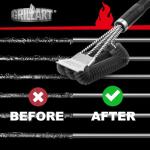 GRILLART Heavy-Duty BBQ Grill Brush and Scraper