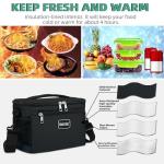 Insulated Lunch Box Tote Bag for Work and Travel