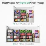 Expandable Freezer Organizer Bins - 4 Pack