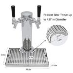 Stainless Steel Beer Kegerator Drip Tray with Pad
