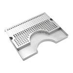 Stainless Steel Beer Kegerator Drip Tray with Pad