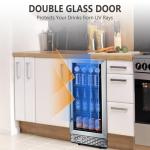 15-Inch Beverage Cooler for Cans and Wine