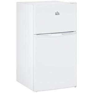 HOMCOM 3.2 Cu.Ft Mini Fridge with Freezer