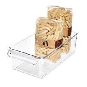 Clear Plastic Fridge Organizer Bin with Handle