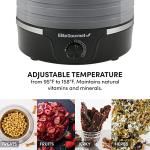 Elite Gourmet 5-Tray Food Dehydrator with Adjustable Temp