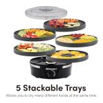 Elite Gourmet 5-Tray Food Dehydrator with Adjustable Temp