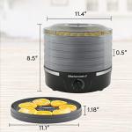 Elite Gourmet 5-Tray Food Dehydrator with Adjustable Temp