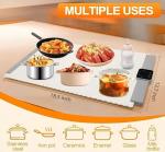 Foldable Silicone Food Warming Mat with Timers