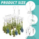 Elesunory Stainless Steel Herb Drying Rack Set