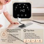 Foldable Silicone Food Warming Mat with Timers