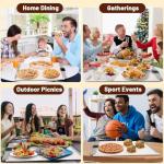 Foldable Silicone Food Warming Mat with Timers