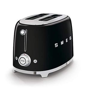 SMEG Black 2-Slice Toaster with 6 Settings