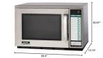 Sharp R-22GTF Silver Commercial Microwave