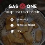 10QT Aluminum Deep Fryer Pot with Basket