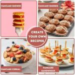 24PC Nonstick Mini Pancake Maker with Adjustable Heat