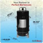 Grill Boss 4-Tier Portable Charcoal Smoker and BBQ