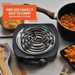 IMUSA Black Single Electric Burner